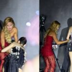 Hariany Almeida ajuda modelo que caiu em desfile da SPFW N61